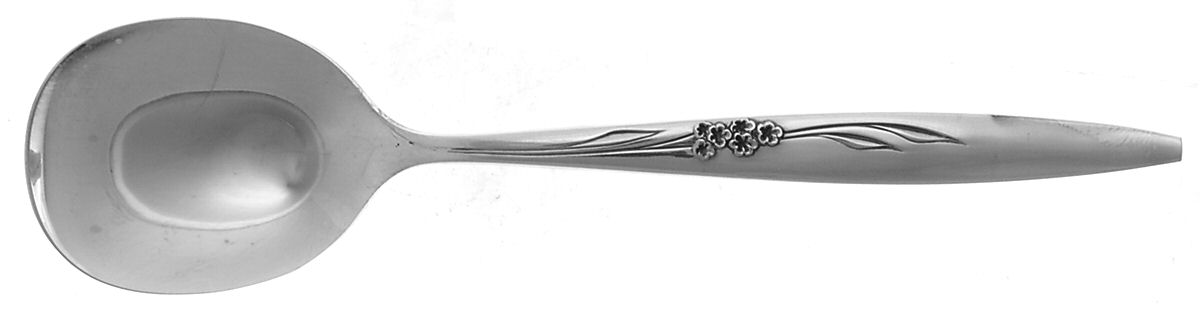 Enchantment-Gentle Rose (Silverplate, 1960) Sugar Spoon by Oneida Silver-1