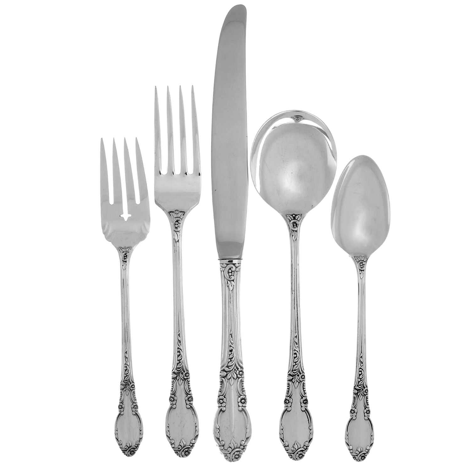 Enchantment-Londontown (Silverplate, 1952) 40  Piece Estate Set by Oneida Silver-1