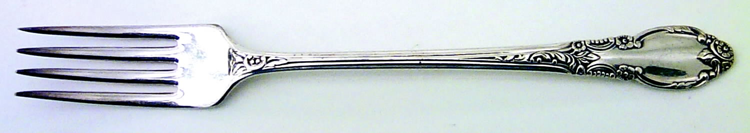 Enchantment-Londontown (Silverplate, 1952) Grille Fork (Viande) by Oneida Silver-1