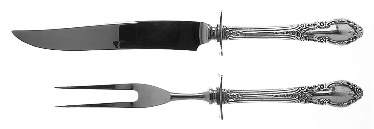 Enchantment-Londontown (Silverplate, 1952) Small Stainless Blade 2-Piece Steak Carving Set by Oneida Silver-1