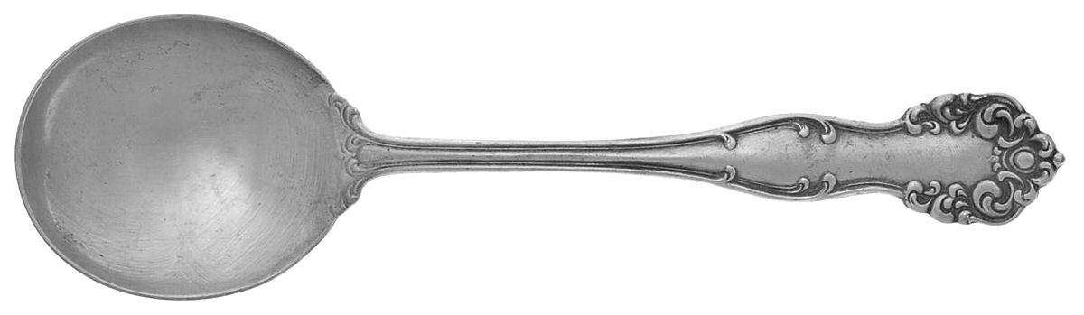 Erminie-Como (Silverplate, 1910) Round Bowl Soup Spoon (Gumbo) by Oneida Silver-1