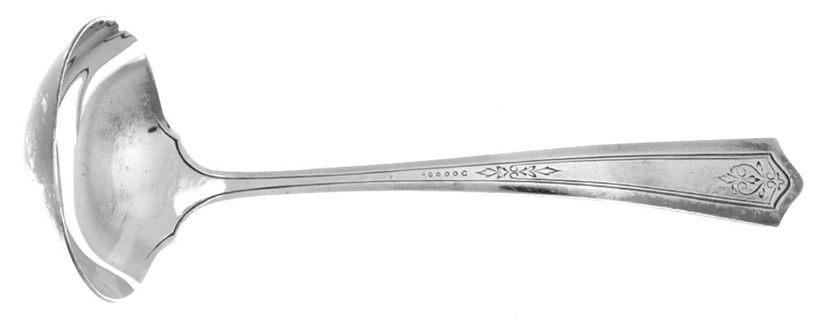 Essex-Ferncliff (Silverplate, 1922) Solid Gravy Ladle by Oneida Silver-1