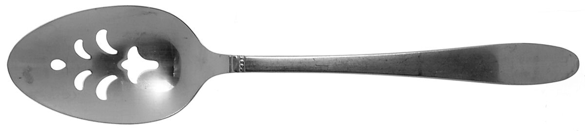 Estate (Stainless) Pierced Tablespoon (Serving Spoon) by Oneida Silver-1