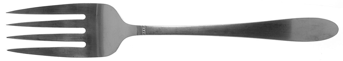 Estate (Stainless) Medium Solid Cold Meat Serving Fork by Oneida Silver-1