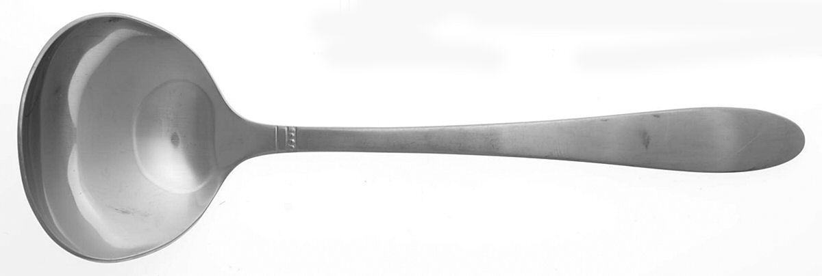 Estate (Stainless) Solid Gravy Ladle by Oneida Silver-1