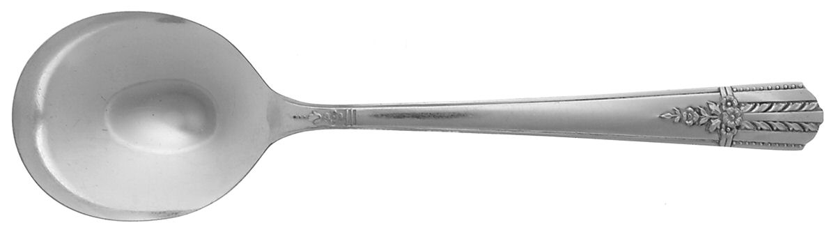 Everlasting (Silverplate, 1949) Round Bowl Soup Spoon (Gumbo) by Oneida Silver-1