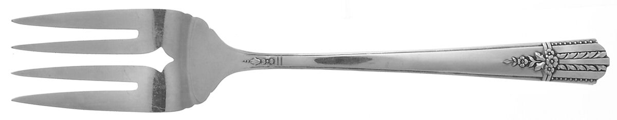 Everlasting (Silverplate, 1949) Medium Solid Cold Meat Serving Fork by Oneida Silver-1