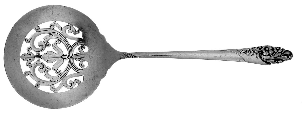 Evening Star (Silverplate, 1950) Tomato Server, Solid Piece by Oneida Silver-1