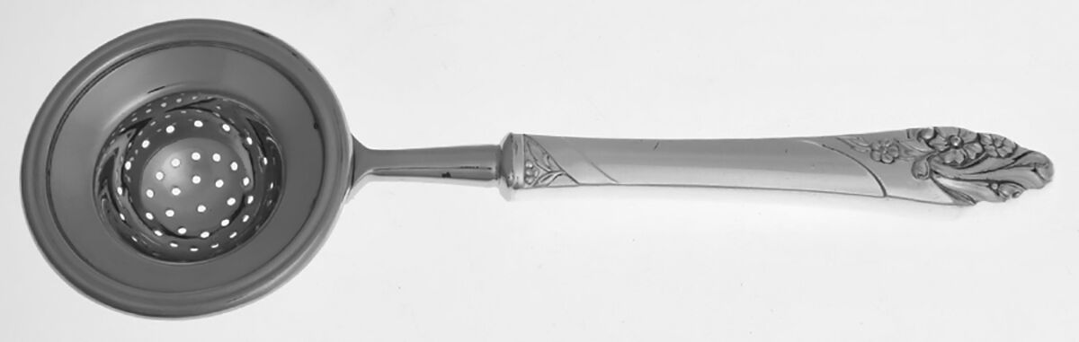 Evening Star (Silverplate, 1950) Tea Strainer Overcup Serving-Stainless Bowl HC by Oneida Silver-1
