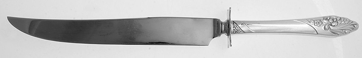 Evening Star (Silverplate, 1950) Small Steak Carving Knife with Stainless Blade by Oneida Silver-1