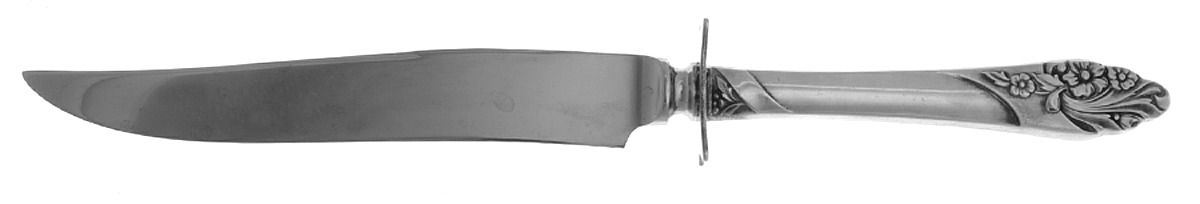 Evening Star (Silverplate, 1950) Small Steak Carving Knife with Stainless Blade by Oneida Silver-1