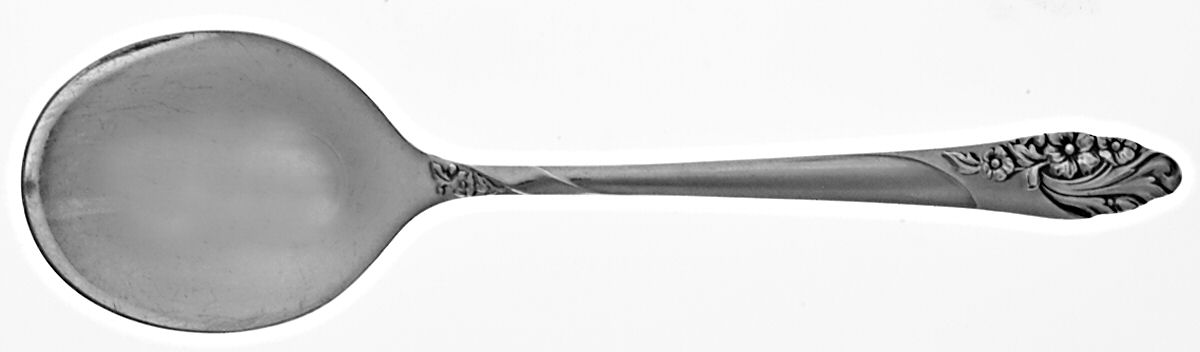 Evening Star (Silverplate, 1950) Round Bowl Soup Spoon (Cream Soup) by Oneida Silver-1