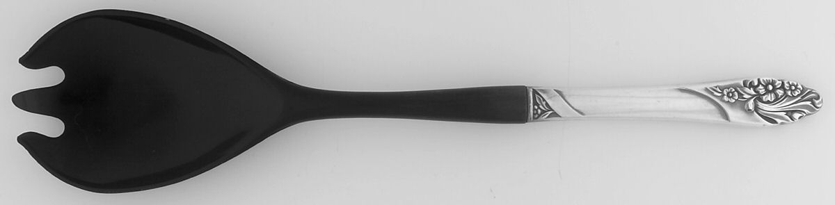 Evening Star (Silverplate, 1950) Salad Serving Fork with Plastic Prongs by Oneida Silver-1