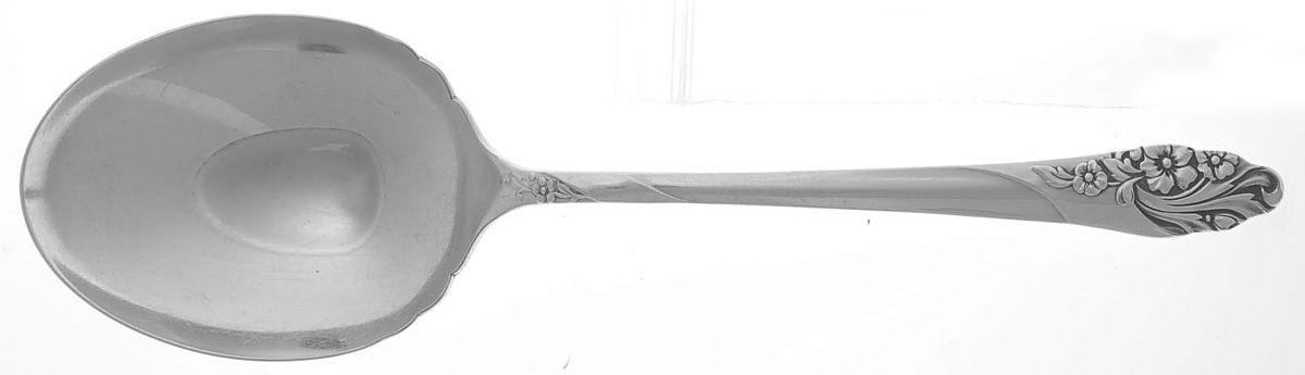 Evening Star (Silverplate, 1950) Solid Smooth Casserole Spoon by Oneida Silver-1
