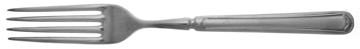 Exeter (Silverplate, 1913) Indented Solid Handled Fork by Oneida Silver-1