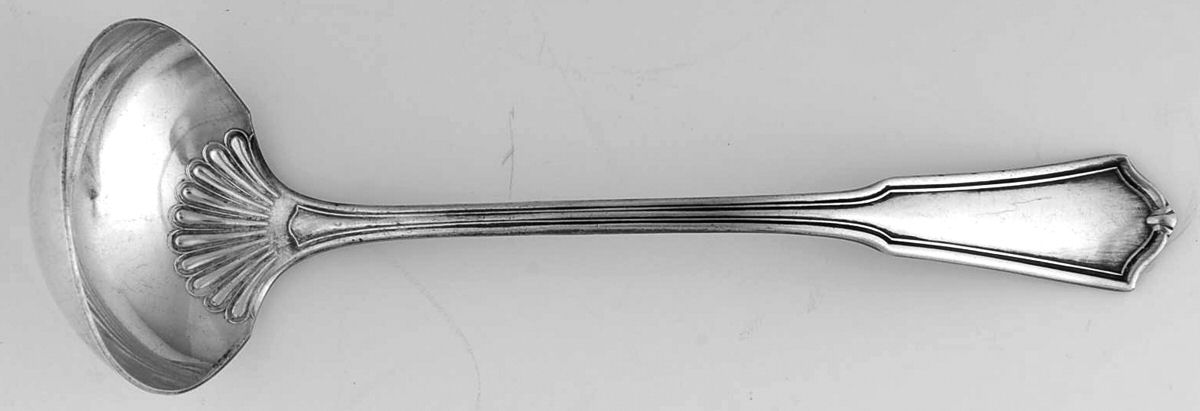 Exeter (Silverplate, 1913) Solid Piece Cream Ladle by Oneida Silver-1