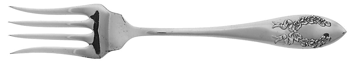 Fairoaks (Silverplate, 1909) Small Chipped Beef Fork by Oneida Silver-1