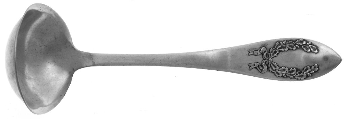 Fairoaks (Silverplate, 1909) Solid Piece Cream Ladle by Oneida Silver-1