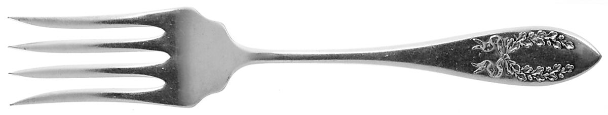 Fairoaks (Silverplate, 1909) Small Solid Cold Meat Serving Fork by Oneida Silver-1