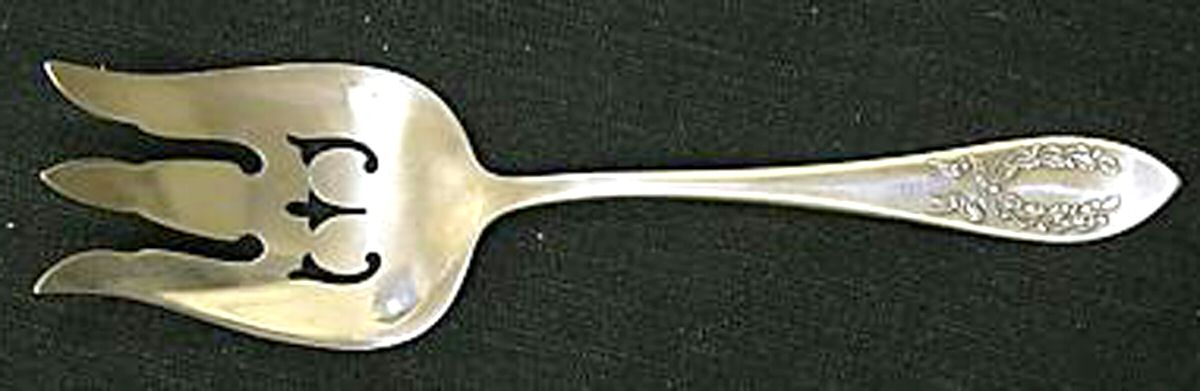Fairoaks (Silverplate, 1909) Medium Solid Cold Meat Serving Fork by Oneida Silver-1