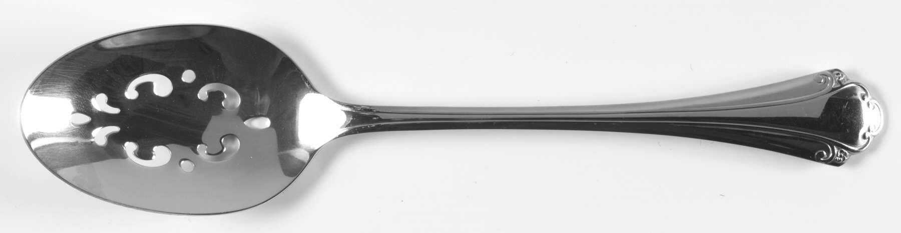 Falkirk (Stainless) Pierced Tablespoon (Serving Spoon) by Oneida Silver-1