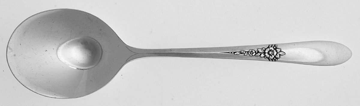 Fantasy (Silverplate, 1941) Round Bowl Soup Spoon (Cream Soup) by Oneida Silver-1