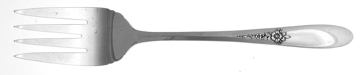 Fantasy (Silverplate, 1941) Medium Solid Cold Meat Serving Fork by Oneida Silver-1