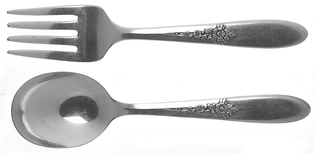 Fantasy (Silverplate, 1941) 2 Pc Baby Set (BF, BS) by Oneida Silver-1