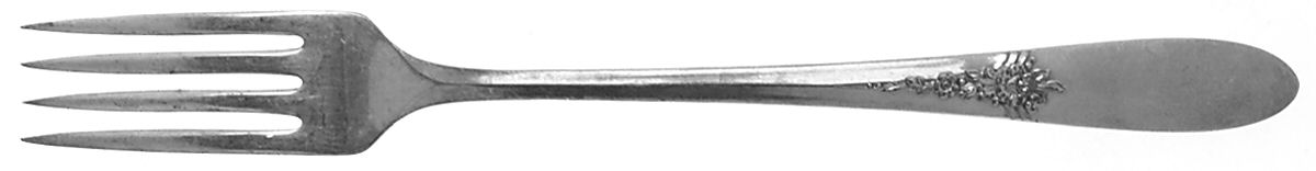 Fantasy (Silverplate, 1941) Grille Fork (Viande) by Oneida Silver-1
