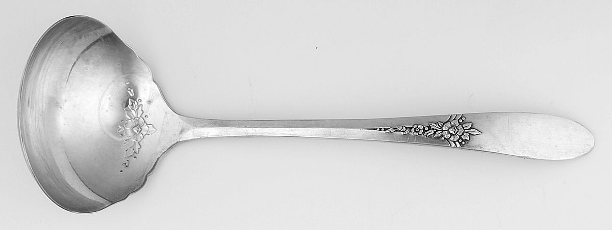 Fantasy (Silverplate, 1941) Solid Gravy Ladle by Oneida Silver-1