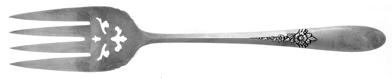 Fantasy (Silverplate, 1941) Medium Solid Cold Meat Serving Fork by Oneida Silver-1