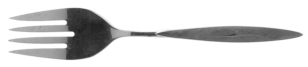 Fantasy (Stainless Rgrs, 1881) Medium Solid Cold Meat Serving Fork by Oneida Silver-1