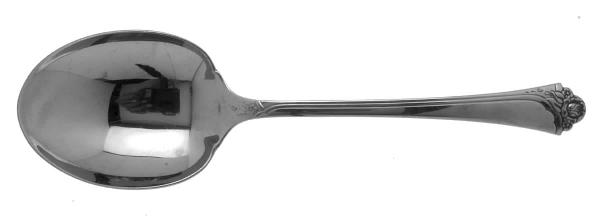 Fantasy Rose (Stainless) Solid Smooth Casserole Spoon by Oneida Silver-1