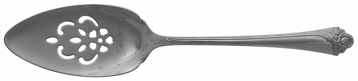 Fantasy Rose (Stainless) Pierced All Stainless Pie Server by Oneida Silver-1