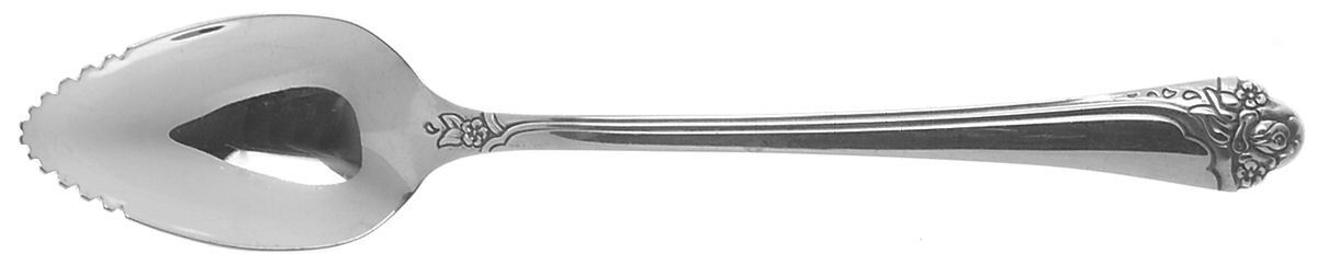Fantasy Rose (Stainless) Fruit/Orange Spoon by Oneida Silver-1