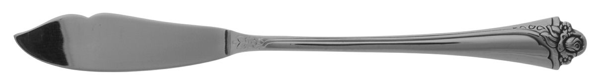 Fantasy Rose (Stainless) Flat Handle Master Butter Knife by Oneida Silver-1