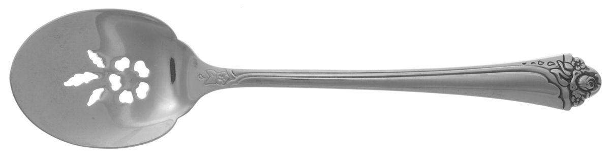 Fantasy Rose (Stainless) Large Solid Jelly Server by Oneida Silver-1