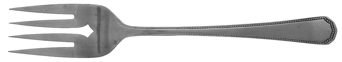 Fashionpoint (Stainless) Medium Solid Cold Meat Serving Fork by Oneida Silver-1