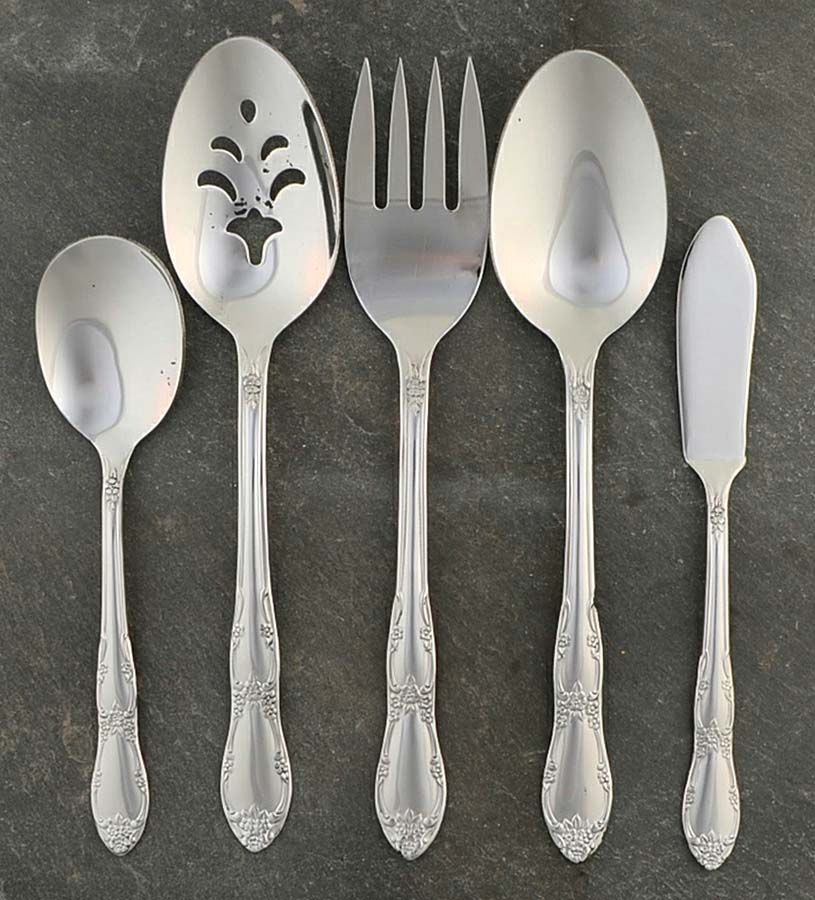 Fenway (Stainless) 5 Piece Hostess Set by Oneida Silver-1