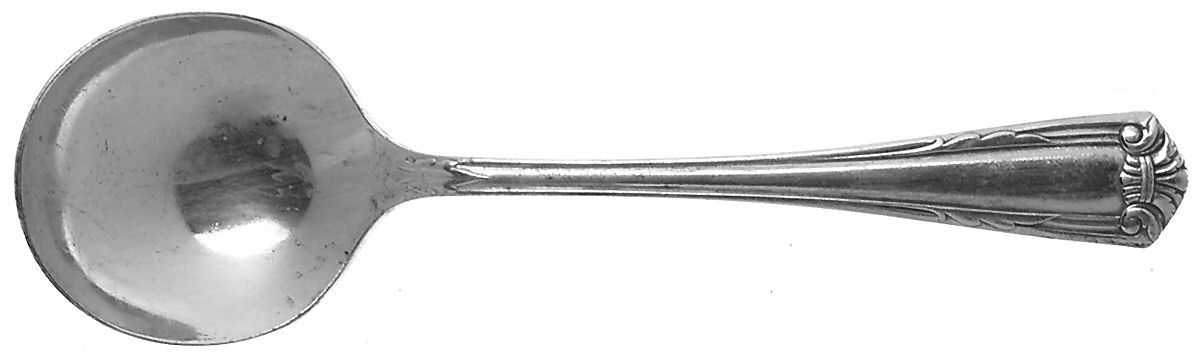 Ferncliff (Silverplate, 1946) Round Bowl Soup Spoon (Cream Soup) by Oneida Silver-1