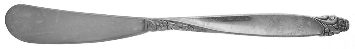 Firelight (Silverplate, 1959) Flat Handle Butter Spreader by Oneida Silver-1