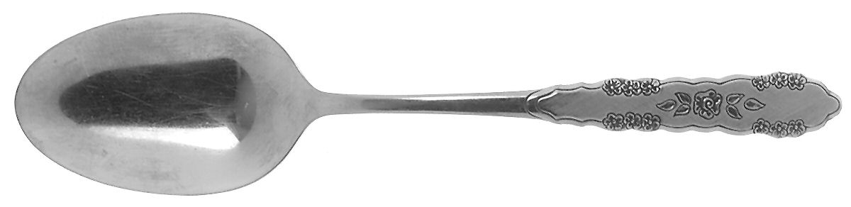 First Rose-Jillian (Stainless) Tablespoon (Serving Spoon) by Oneida Silver-1
