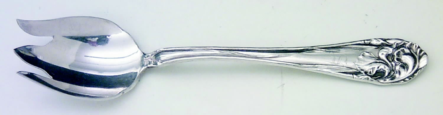 Flower De Luce (Silverplate, 1904) Ice Cream Fork by Oneida Silver-1