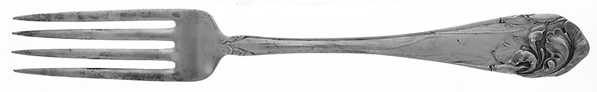 Flower De Luce (Silverplate, 1904) Youth Fork by Oneida Silver-1