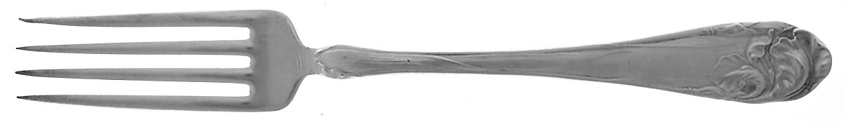 Flower De Luce (Silverplate, 1904) Fork by Oneida Silver-1