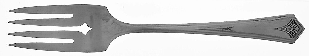 Flight (Silverplate, 1930) Individual Salad Fork by Oneida Silver-1
