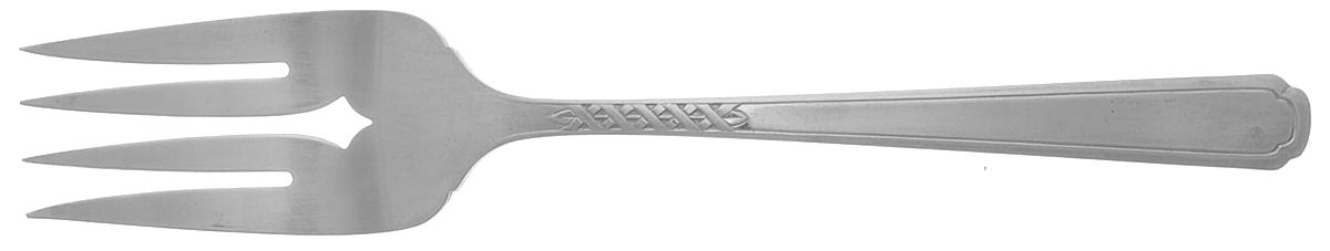 Flight (Stainless, Deluxe) Medium Solid Cold Meat Serving Fork by Oneida Silver-1