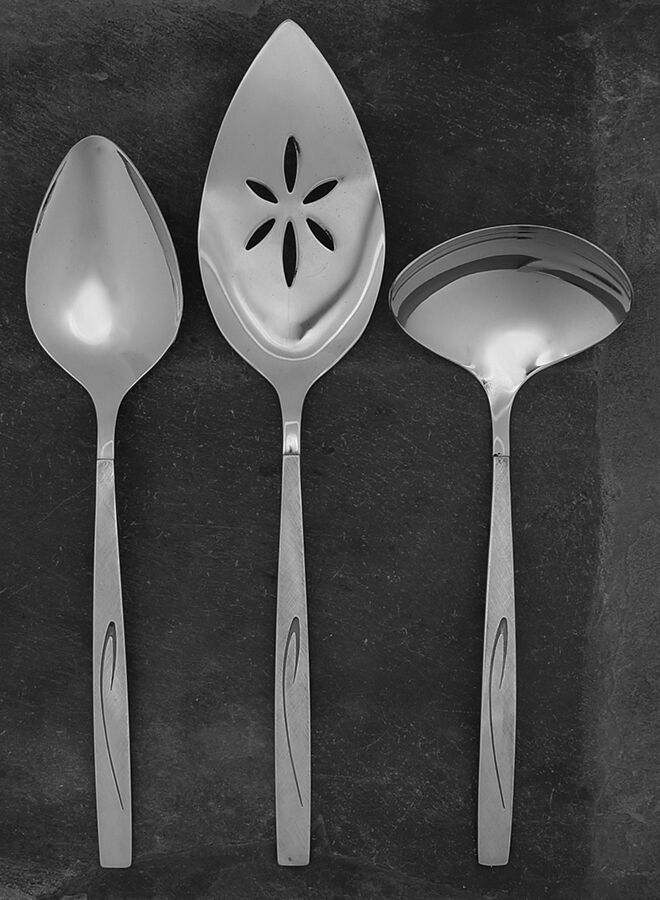 Flight (Stainless, Community) 3 Piece Completer Set by Oneida Silver-1