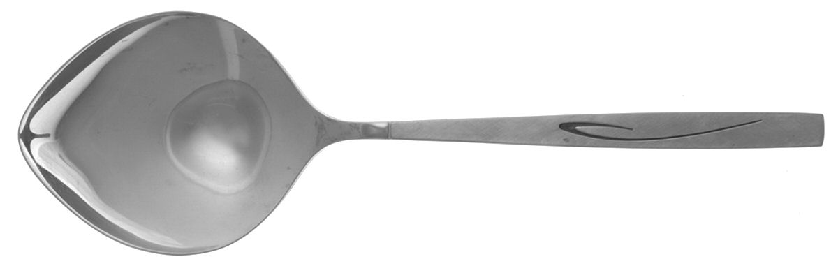 Flight (Stainless, Community) Solid Smooth Casserole Spoon by Oneida Silver-1