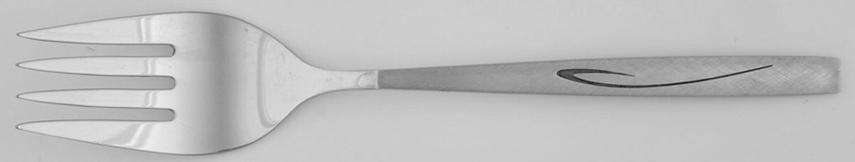 Flight (Stainless, Community) Medium Solid Cold Meat Serving Fork by Oneida Silver-1